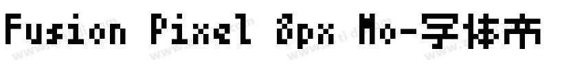 Fusion Pixel 8px Mo字体转换
